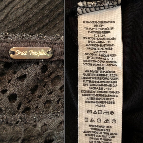 Free People City Girl Black Bodycon Crochet Dress - Picture 8 of 8